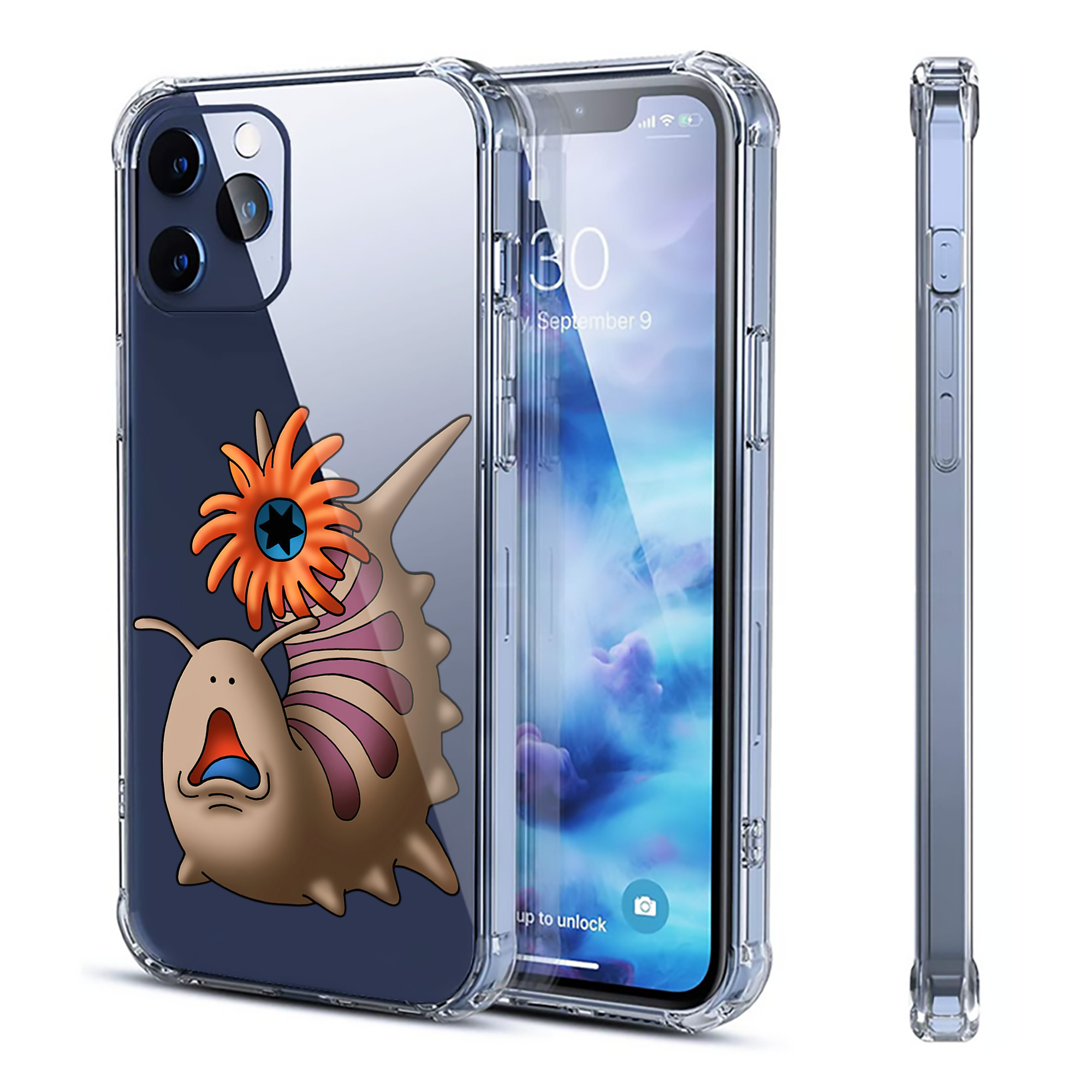 （画像用） ドラゴンクエスト Doragon Kuesuto Dragon Quest 【iPhone 12シリーズ対応】透明スマホケース（クリアソフトケース）